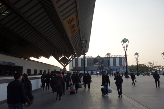 火車站的旅客