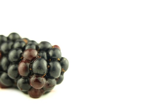 在變焦blackberyy和草莓