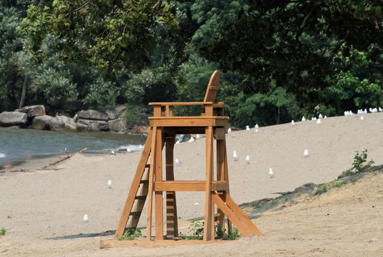 救生站和Beach