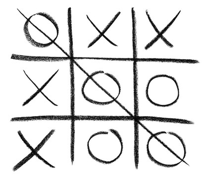 手工繪制的井字游戲