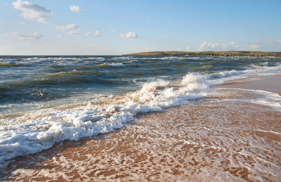 海浪的泡沫