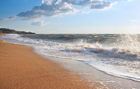 海浪的泡沫