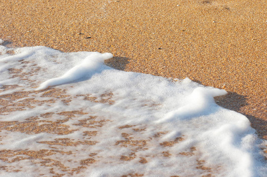 海浪的泡沫
