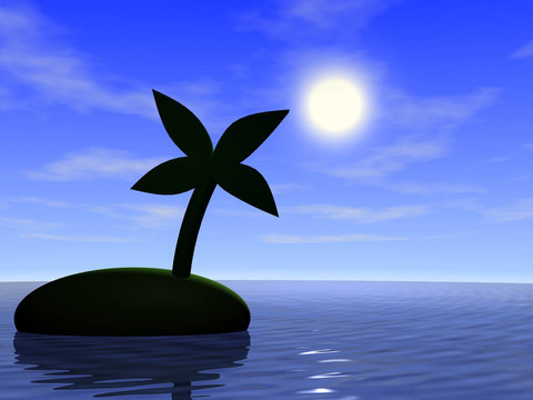Ocean和棕櫚樹