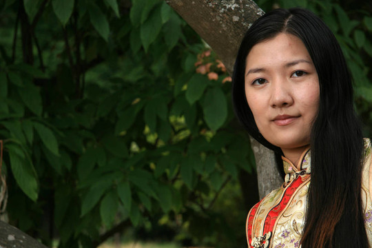 中國傳統(tǒng)女孩肖像