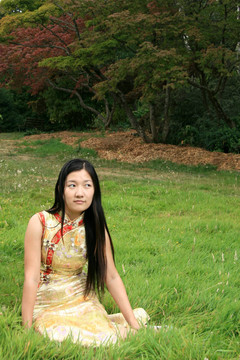 中國傳統(tǒng)女孩肖像