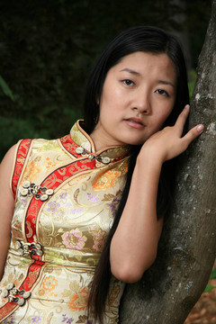 中國傳統(tǒng)女孩肖像