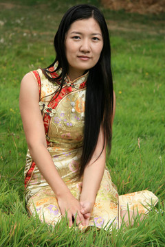 中國(guó)傳統(tǒng)女孩肖像