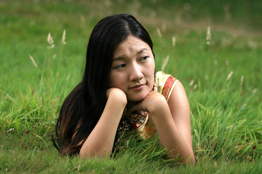 中國傳統(tǒng)女孩肖像
