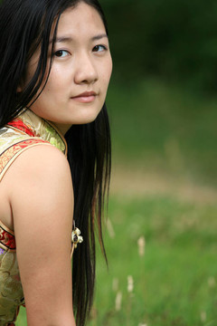 中國傳統(tǒng)女孩肖像