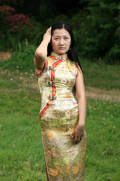 中國傳統(tǒng)女孩肖像