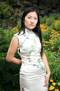 中國傳統(tǒng)女孩肖像