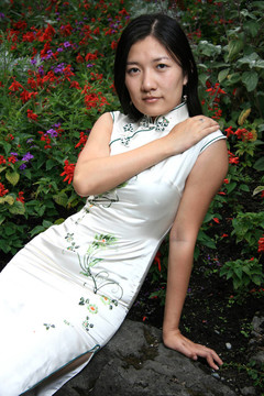 中國傳統(tǒng)女孩肖像