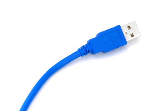 藍(lán)色的USB電纜