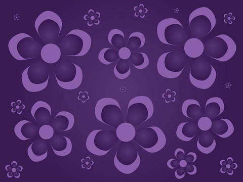 紫色的Flowers Background
