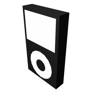 黑色的MP3播放器