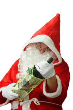 吃驚的Santa