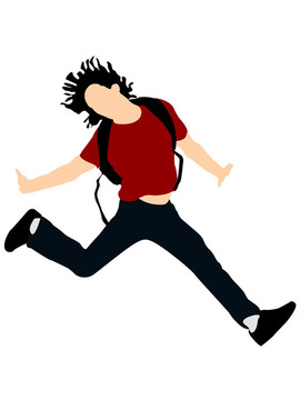年輕男子跳