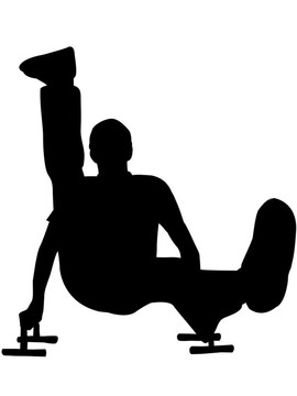 男人在做運動