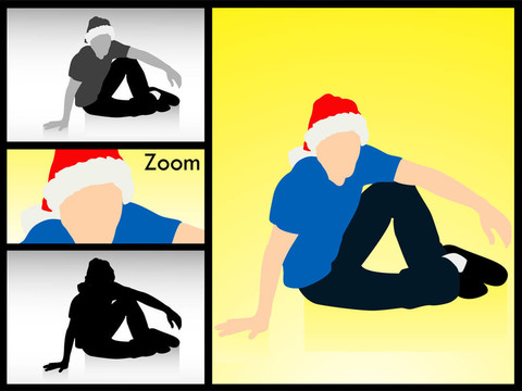 年輕人與santa cap