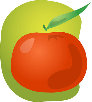 Tangerine夜店的水果插畫