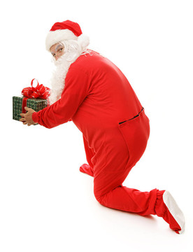 Santa被送禮物