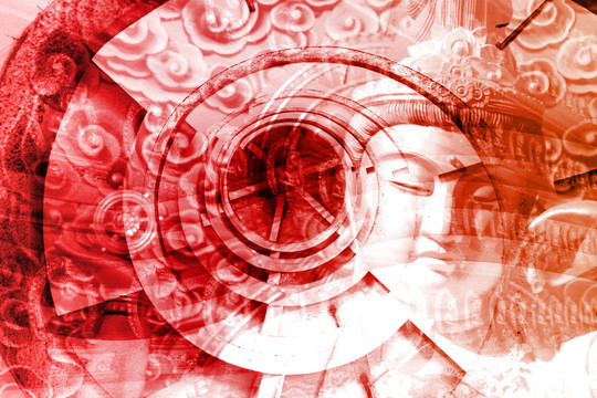 神秘的亞洲蒙太奇