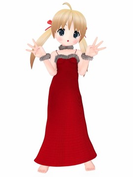 圣誕卡通女孩