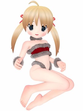 圣誕卡通女孩