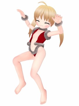 圣誕卡通女孩
