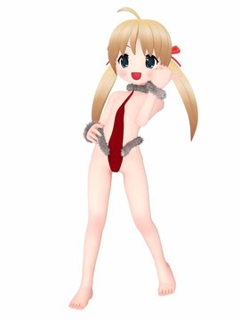 圣誕卡通女孩