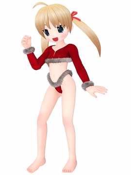 圣誕卡通女孩