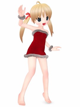 圣誕卡通女孩