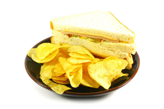 三明治和薯條套餐