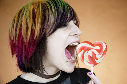 另類女孩吃的心Lollipop