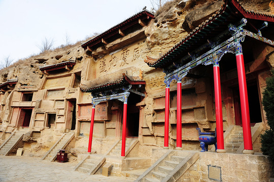 陜西 榆林 紅石崖 雄山寺