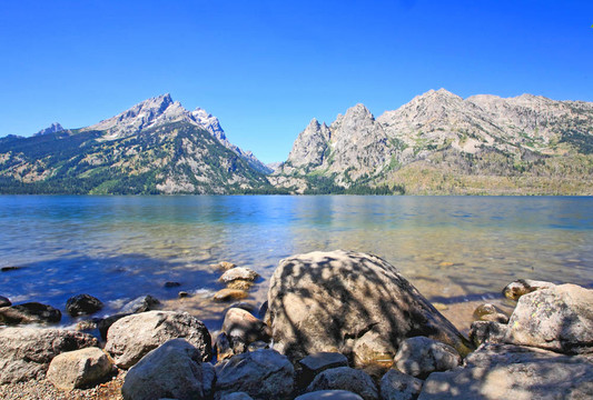 大蒂頓山的杰克遜湖