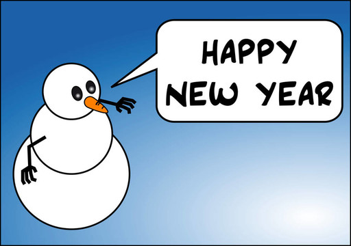 斯諾曼。新年快樂