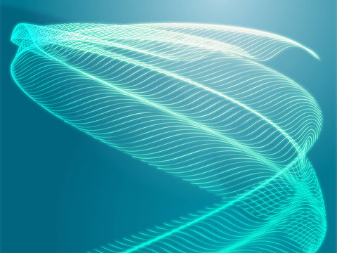 波浪狀的發(fā)光的顏色