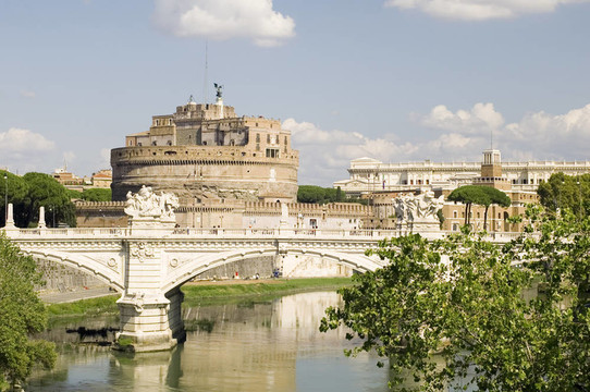Castle Saint Angelo在羅馬市