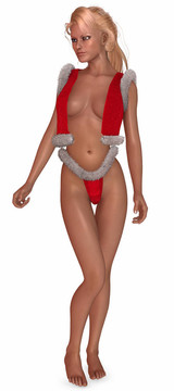 年輕性感的Santa