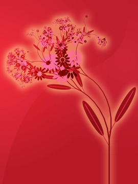 花的插圖
