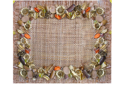 用海扇殼模式對(duì)油畫(huà)藝術(shù)的框架