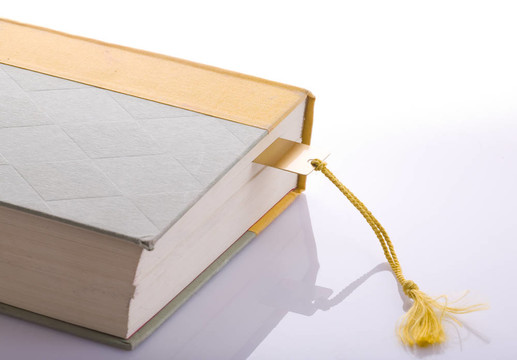 帶黃金書簽的書