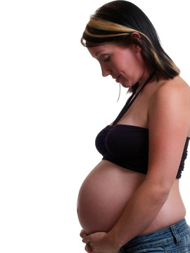 孕婦腹部輪廓圖像