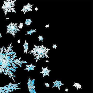 雪花瀑布