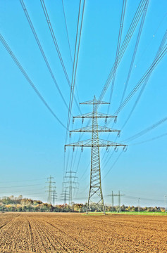電力桿HDRI