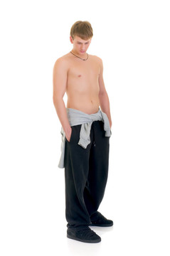 男士毛衣沉思