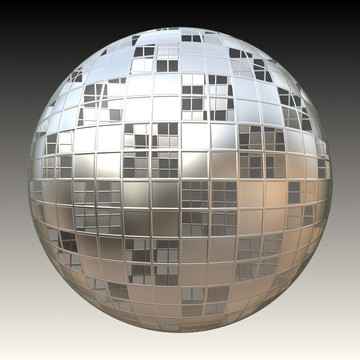 Chrome 3D球體