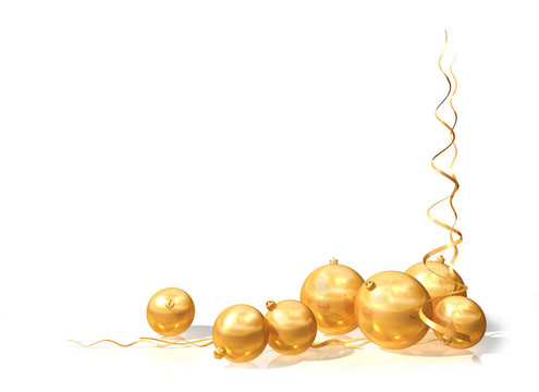 黃金圣誕裝飾品